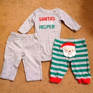 Carter's 3-Piece 🎅 Christmas Set EUC Size 3 Months